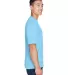 8400 UltraClub® Men's Cool & Dry Sport Mesh Perfo COLUMBIA BLUE side view