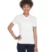 8400L UltraClub® Ladies' Cool & Dry Sport V-Neck  WHITE front view