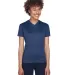 8400L UltraClub® Ladies' Cool & Dry Sport V-Neck  NAVY front view