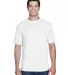 8420 UltraClub Men's Cool & Dry Sport Performance  WHITE front view
