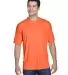 8420 UltraClub Men's Cool & Dry Sport Performance  BRIGHT ORANGE front view