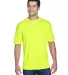 8420 UltraClub Men's Cool & Dry Sport Performance  BRIGHT YELLOW front view