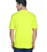 8420 UltraClub Men's Cool & Dry Sport Performance  BRIGHT YELLOW back view