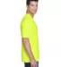 8420 UltraClub Men's Cool & Dry Sport Performance  BRIGHT YELLOW side view