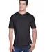 8420 UltraClub Men's Cool & Dry Sport Performance  BLACK front view
