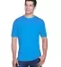 8420 UltraClub Men's Cool & Dry Sport Performance  PACIFIC BLUE front view