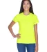 8420L UltraClub Ladies' Cool & Dry Sport Performan BRIGHT YELLOW front view