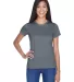 8420L UltraClub Ladies' Cool & Dry Sport Performan CHARCOAL front view