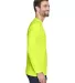 8422 UltraClub® Adult Cool & Dry Sport Long-Sleev BRIGHT YELLOW side view
