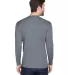 8422 UltraClub® Adult Cool & Dry Sport Long-Sleev CHARCOAL back view