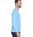 8422 UltraClub® Adult Cool & Dry Sport Long-Sleev COLUMBIA BLUE side view