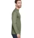 8422 UltraClub® Adult Cool & Dry Sport Long-Sleev MILITARY GREEN side view