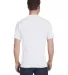 5280 Hanes Heavyweight T-shirt WHITE back view