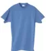 5280 Hanes Heavyweight T-shirt in Carolina blue front view