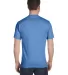 5280 Hanes Heavyweight T-shirt in Carolina blue back view