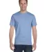 5280 Hanes Heavyweight T-shirt in Light blue front view