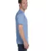 5280 Hanes Heavyweight T-shirt in Light blue side view