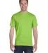 5280 Hanes Heavyweight T-shirt in Lime front view