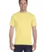 5280 Hanes Heavyweight T-shirt in Daffodil yellow front view