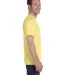 5280 Hanes Heavyweight T-shirt in Daffodil yellow side view