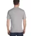 5280 Hanes® Heavyweight T-shirt LIGHT STEEL back view