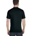 5280 Hanes Heavyweight T-shirt in Black back view