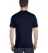 5280 Hanes Heavyweight T-shirt in Navy back view