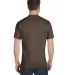 5280 Hanes Heavyweight T-shirt in Dark chocolate back view