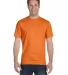 5280 Hanes Heavyweight T-shirt in Safety orange front view