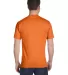 5280 Hanes Heavyweight T-shirt in Safety orange back view