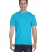 5280 Hanes Heavyweight T-shirt in Blue horizon front view