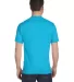 5280 Hanes Heavyweight T-shirt in Blue horizon back view
