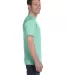 5280 Hanes Heavyweight T-shirt in Clean mint side view