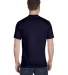 5280 Hanes Heavyweight T-shirt in Athletic navy back view