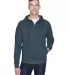8463 UltraClub® Adult Rugged Wear Thermal-Lined F DRK HEATHER GRAY front view
