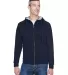 8463 UltraClub® Adult Rugged Wear Thermal-Lined F NAVY/ HTHR GRY front view