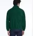 8485 UltraClub® Polyester Adult Iceberg Fleece Fu FOREST GREEN back view