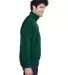 8485 UltraClub® Polyester Adult Iceberg Fleece Fu FOREST GREEN side view