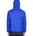 8915 UltraClub® Adult Nylon Fleece-Lined Hooded J ROYAL back view