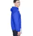 8915 UltraClub® Adult Nylon Fleece-Lined Hooded J ROYAL side view
