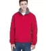 8921 Men's UltraClub® Adventure All-Weather Jacke RED/ CHARCOAL front view