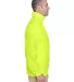 8929 UltraClub® Adult Hooded Nylon Zip-Front Pack BRIGHT YELLOW side view