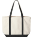 8872 Liberty Bags - 16 Ounce Cotton Canvas Tote in Natural/ black back view