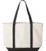 8872 Liberty Bags - 16 Ounce Cotton Canvas Tote NATURAL/ BLACK back view
