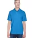 8445 UltraClub® Men's Cool & Dry Stain-Release Pe PACIFIC BLUE front view