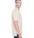 8445 UltraClub® Men's Cool & Dry Stain-Release Pe STONE side view