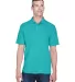 8445 UltraClub® Men's Cool & Dry Stain-Release Pe JADE front view