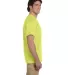 3930R Fruit of the Loom - Heavy Cotton T-Shirt NEON YELLOW side view