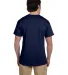 3931 Fruit of the Loom Adult Heavy Cotton HDTM T-S in J navy back view