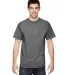 3931 Fruit of the Loom Adult Heavy Cotton HDTM T-S in Graphite heather front view
